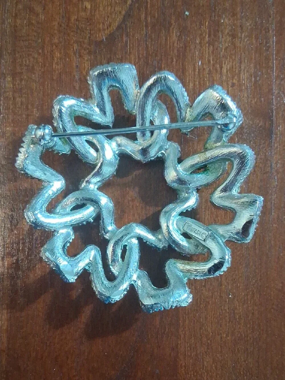 Silver Trifari Ribbonette Filigree Ruffled Elegant Statement Brooch Vintage